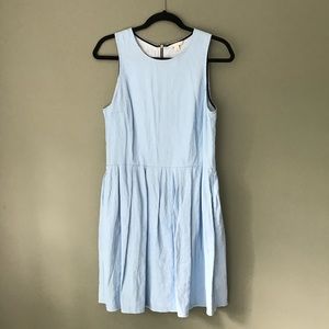 Light Blue Gap fit and flare Dress